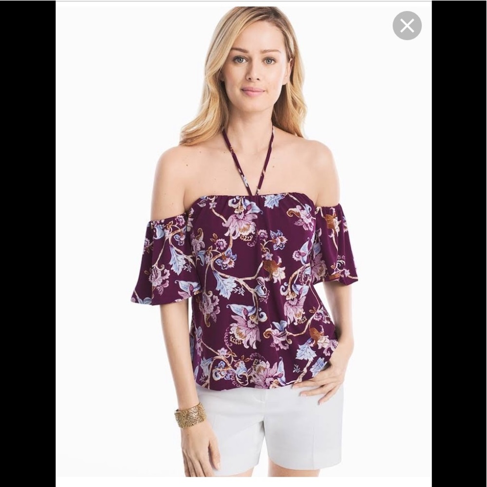 BNWT Off the Shoulder Gypsy Print WHBM